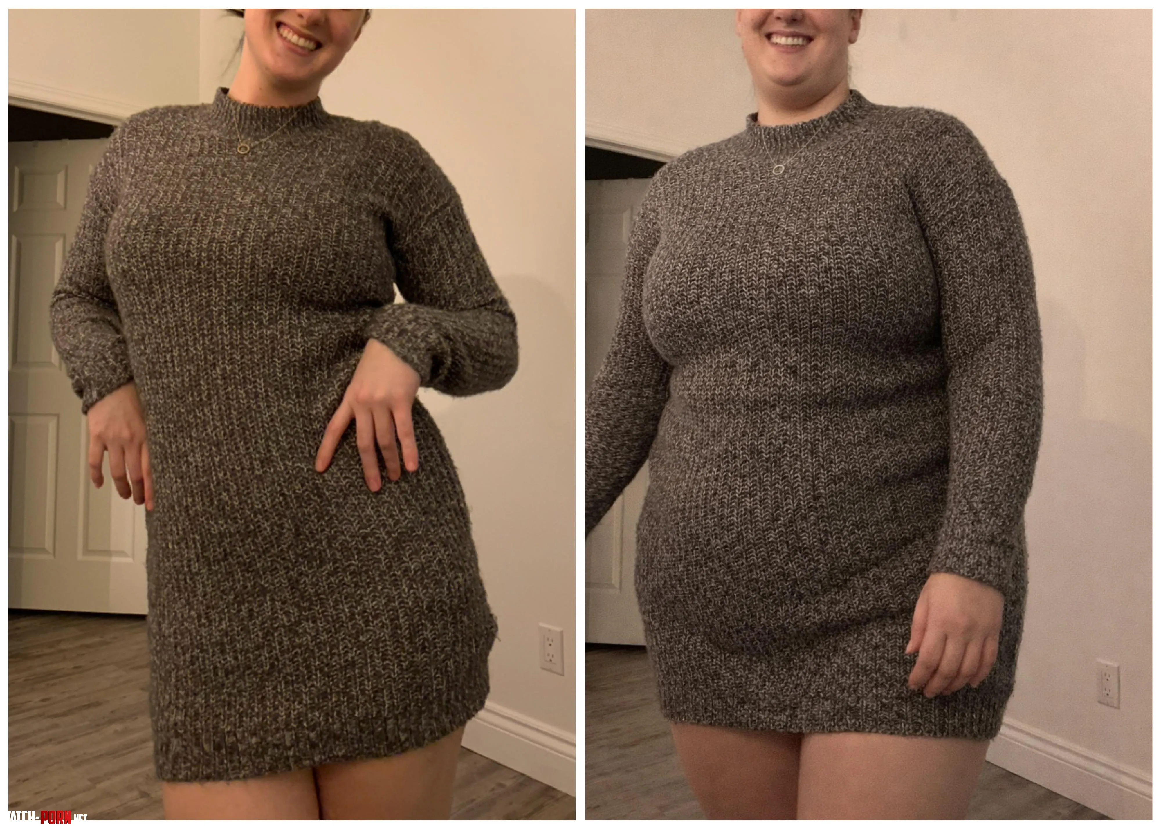 Same dress, one year apart by ChunkyChar