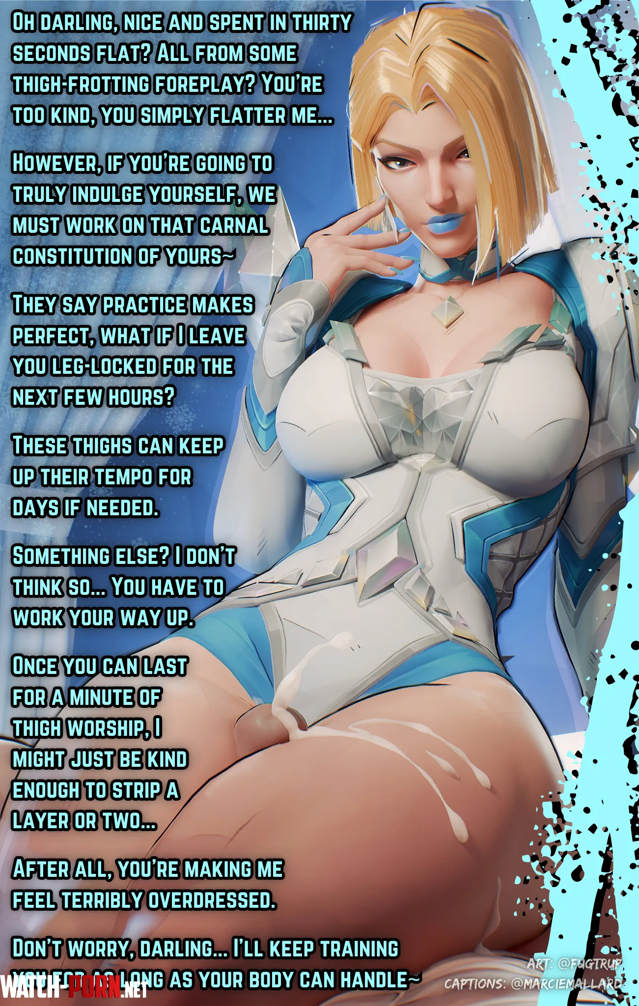 Thigh training~ [POV] [Femdom] [Thighs] [Kinky and Playful] [3D] [Credits in Caption] by MarcieMallardAgain