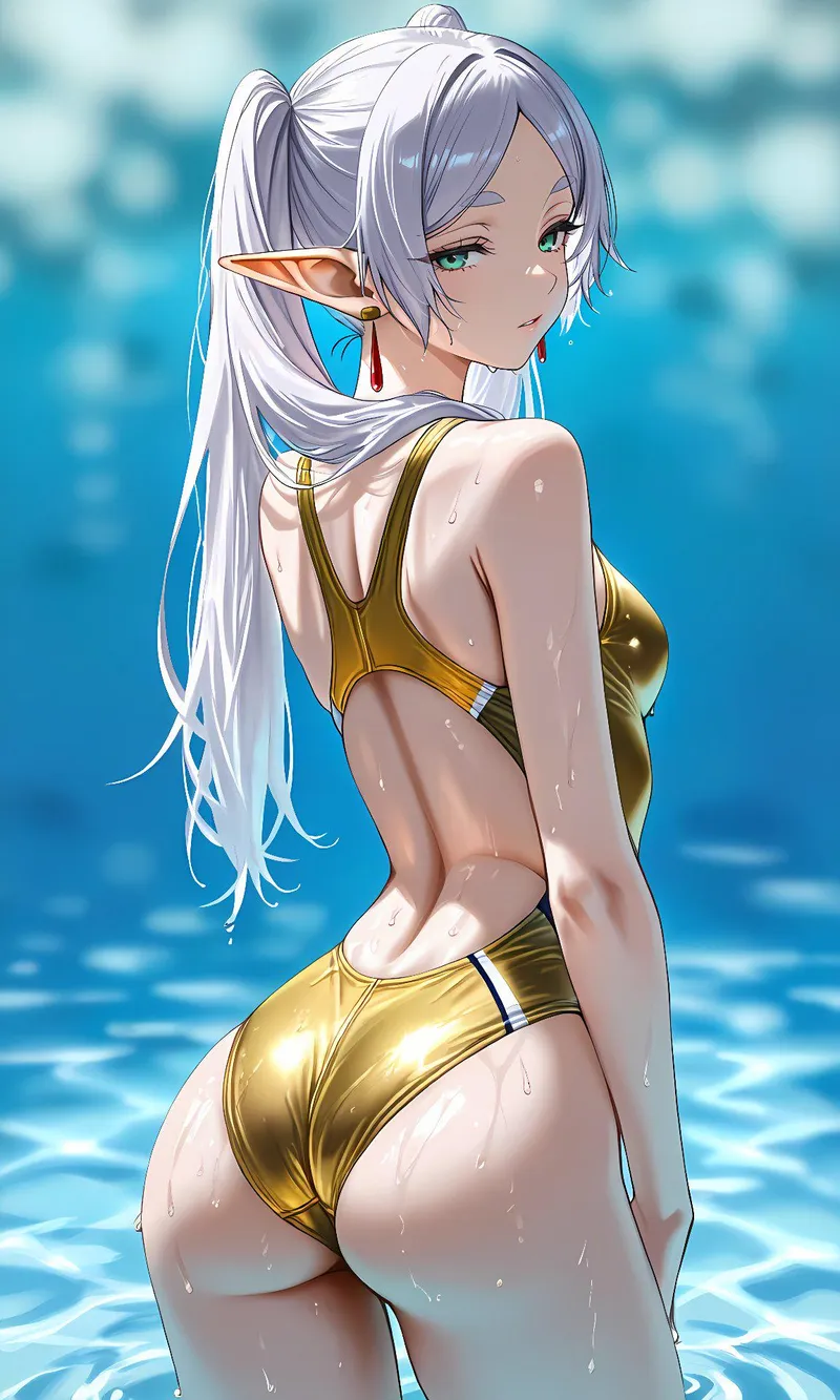 Thumbnail Manga Beauty: Frieren's Stunning Attire by WoolsonDaSheep