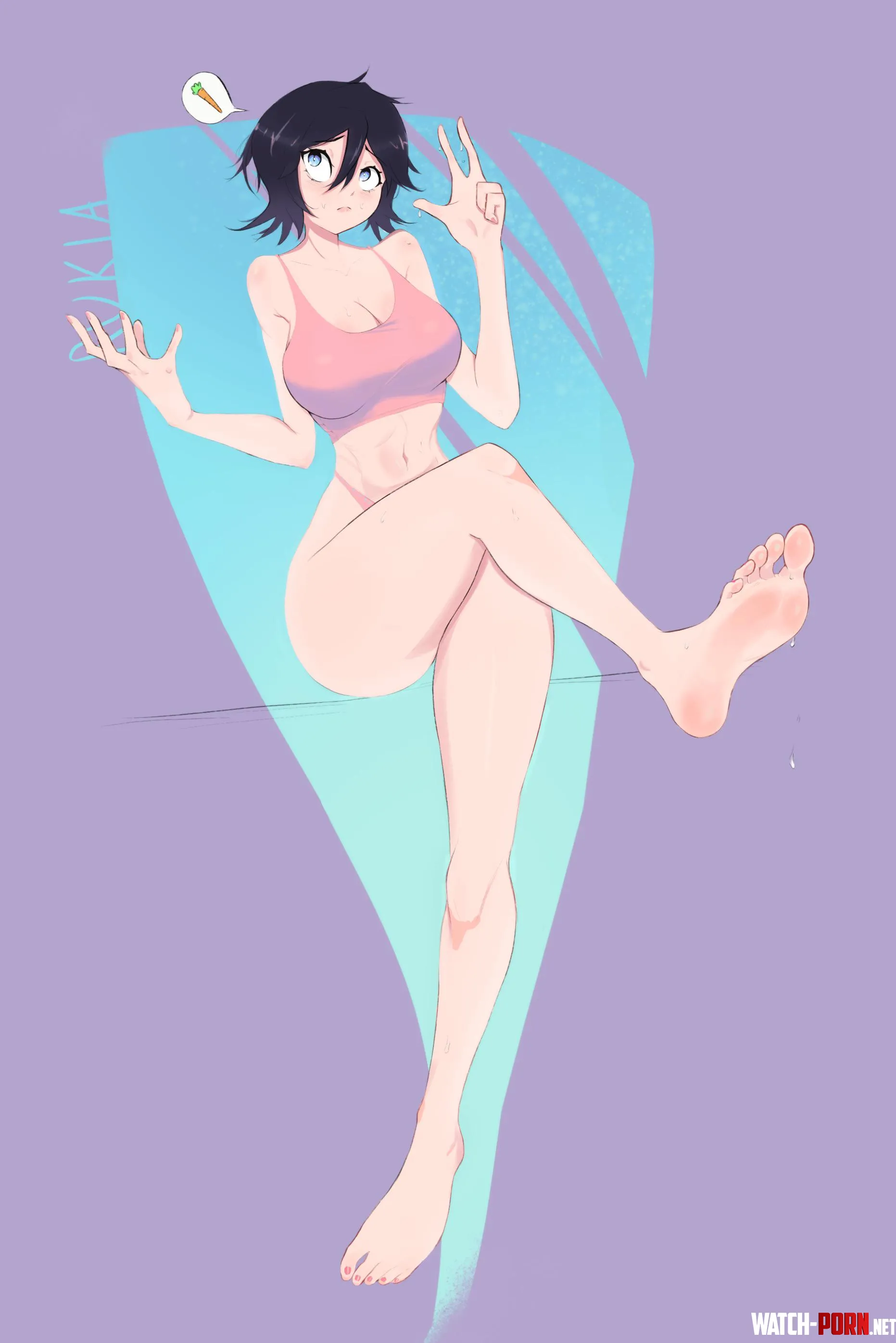 Rukia sitting [@Parsiflows] by TraditionalFun9806