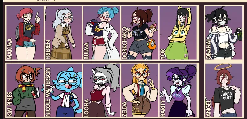 Thumbnail ochako nerd version by semidraws: A BokuNoEroAcademia Twist