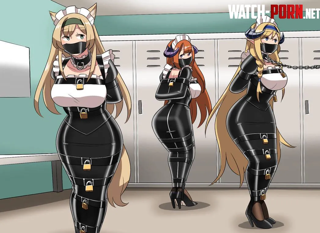These maids are ready for their work shift by Briesiemy