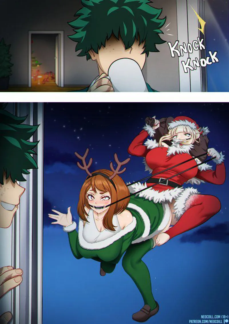Thumbnail NeoCoill's Seductive 'Floating Santa' Fantasy in BokuNoEroAcademia