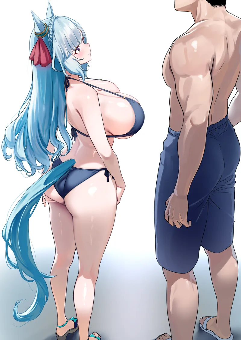 Thumbnail Mejiro's Alluring Gaze - Herohero_illust | Level-Ad5048 thick_hentai