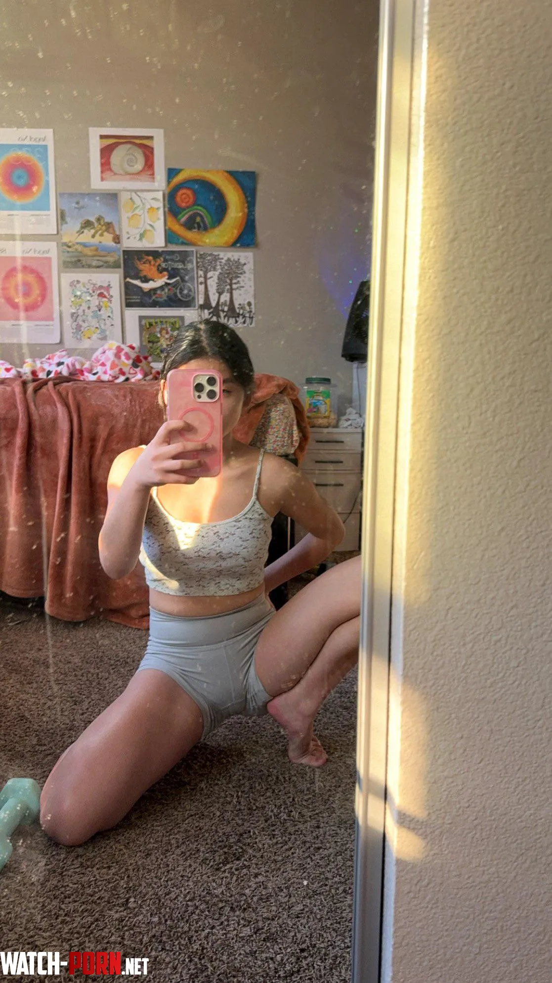 croptop asian girl in weird pose? got it! by RamenRavish