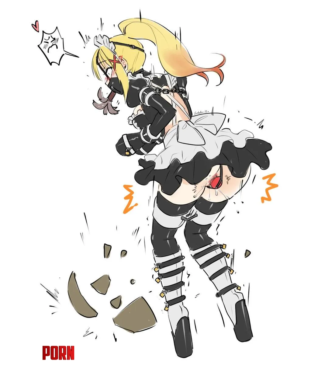 dont be so clumsy, now I have to punish you~ by Usadorb