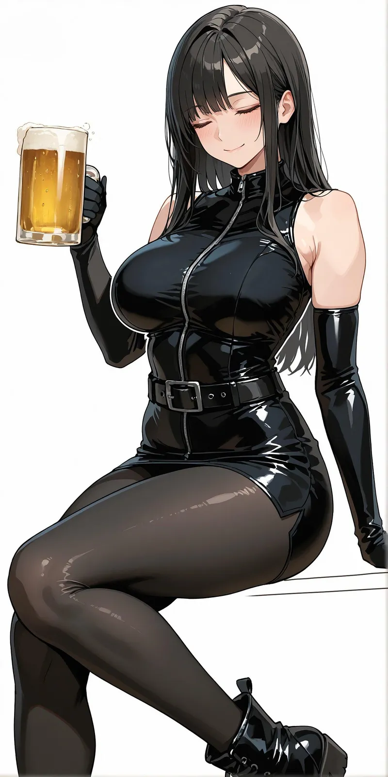 Thumbnail Anime Bodysuits Fun: Latex & Beer with WoolsonDaSheep