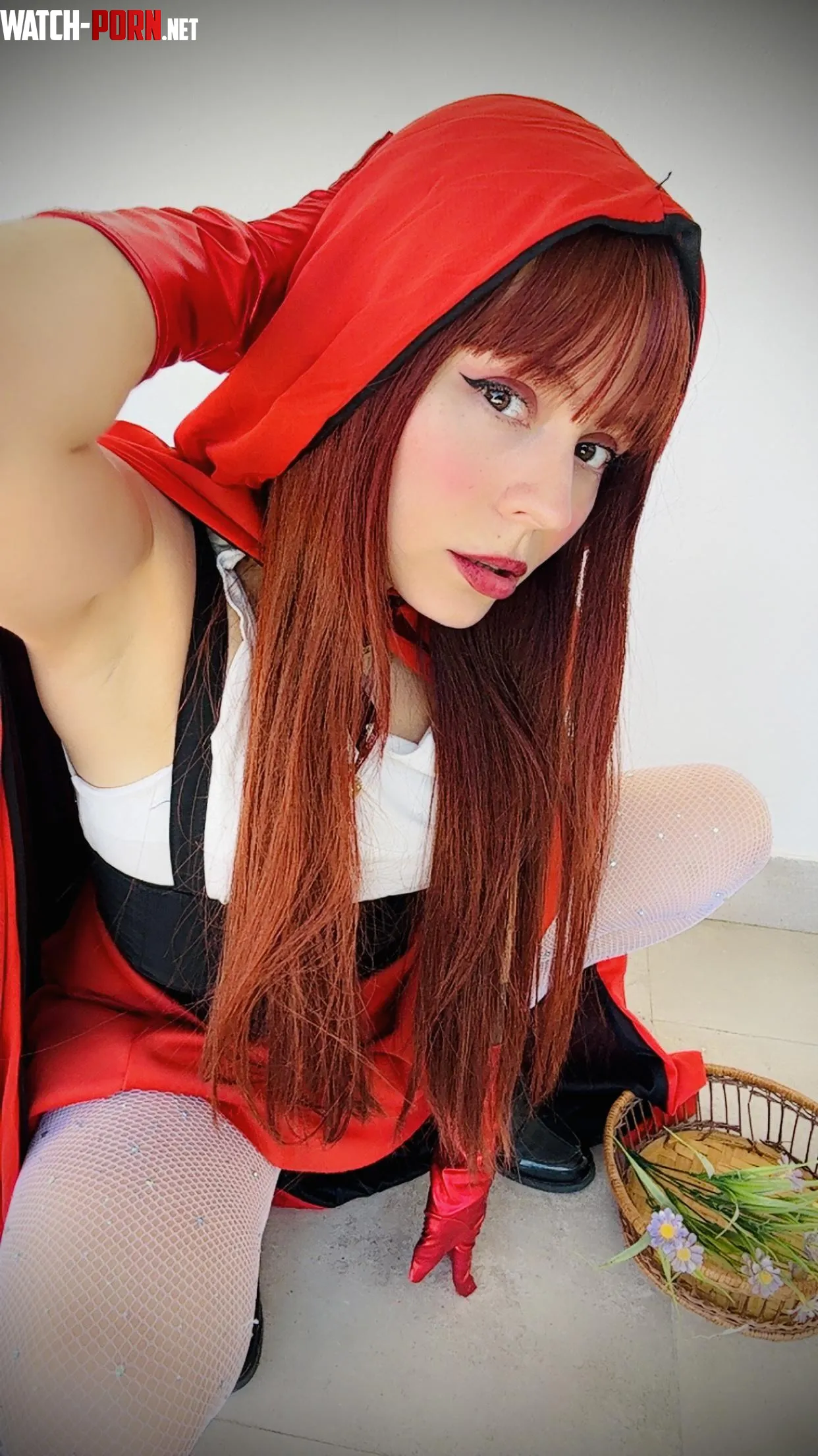 Little Red Riding Hood… but you’re the one getting lost staring at my armpits by loolisinful