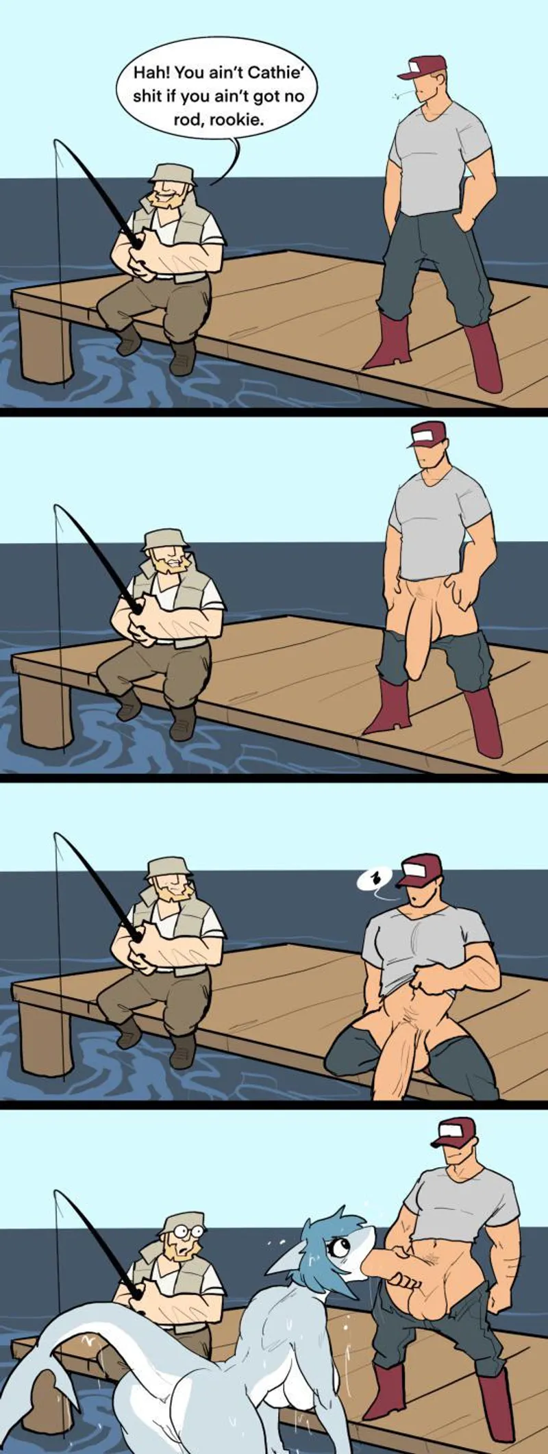 Thumbnail Tenderbitey's Sharktits Series: Catching Fish in a Thrilling Encounter