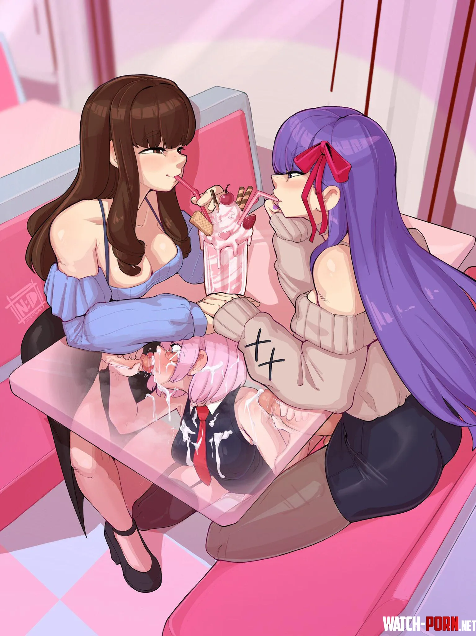 The best kind of third-wheeling by twosidedphallitics