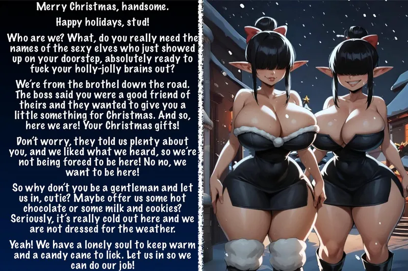 Thumbnail Memorable Christmas Pleasures: A Tale of Elves and Prostitutes by Sir-M-Oxlong