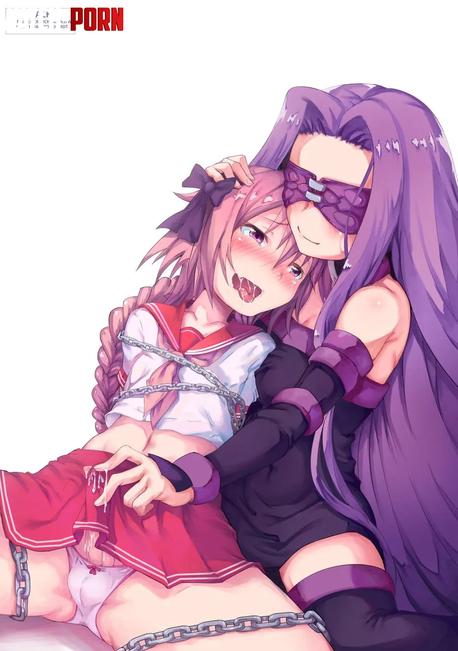 Astolfo twitching under his skirt by Somanycookies1