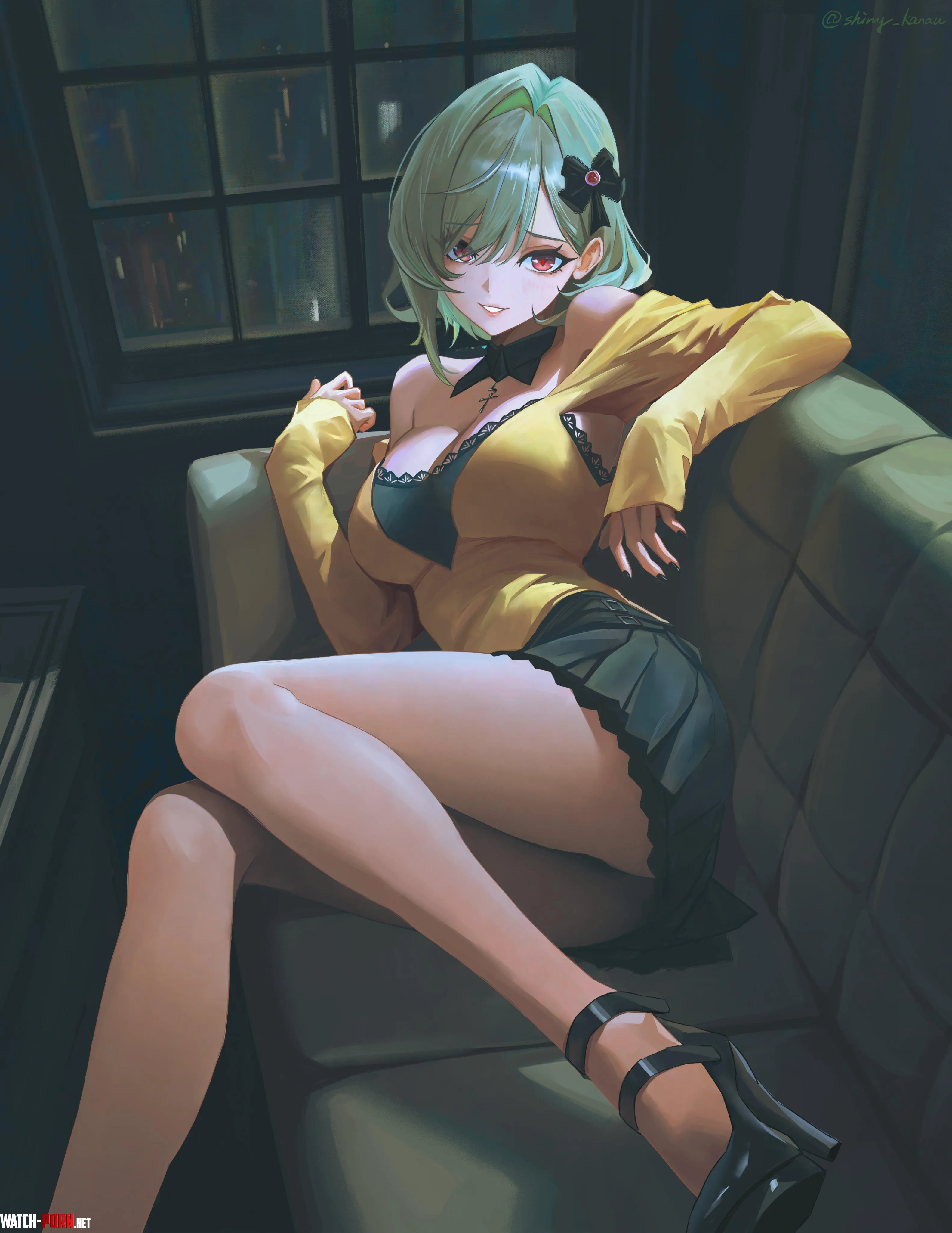 On the Couch [Original] (shinykanau) by WoolsonDaSheep