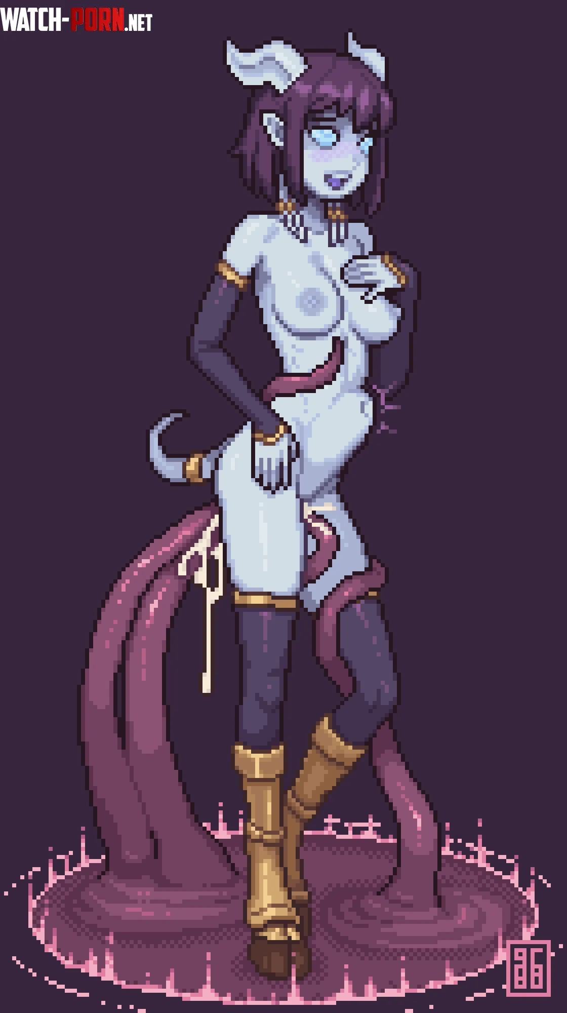 Monara fan art - tentacles edition ! by gelatorosa