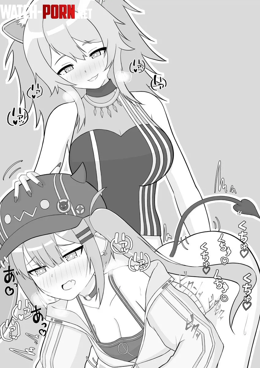 Towa on all fours and fingered [Hololive] by AnimeChan39