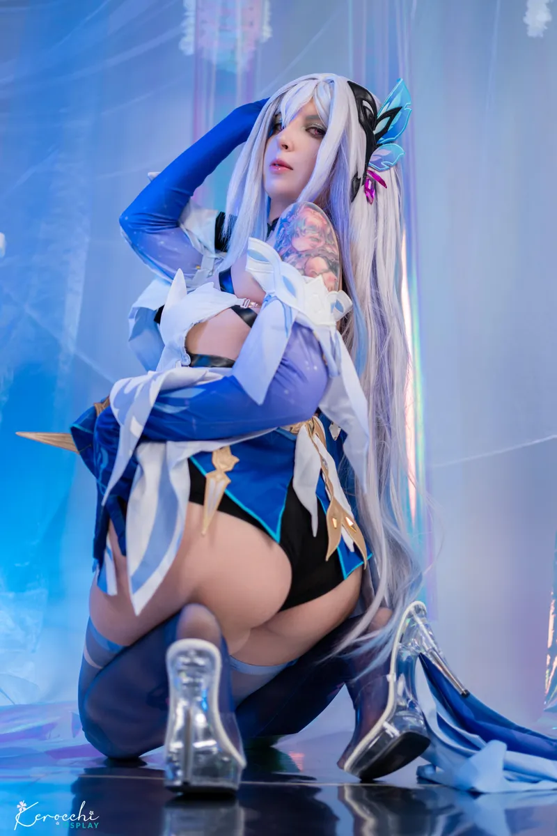 Thumbnail Skirk from Genshin Impact: A Kerocchi Cosplay Wonder | CosplayLewd Glam