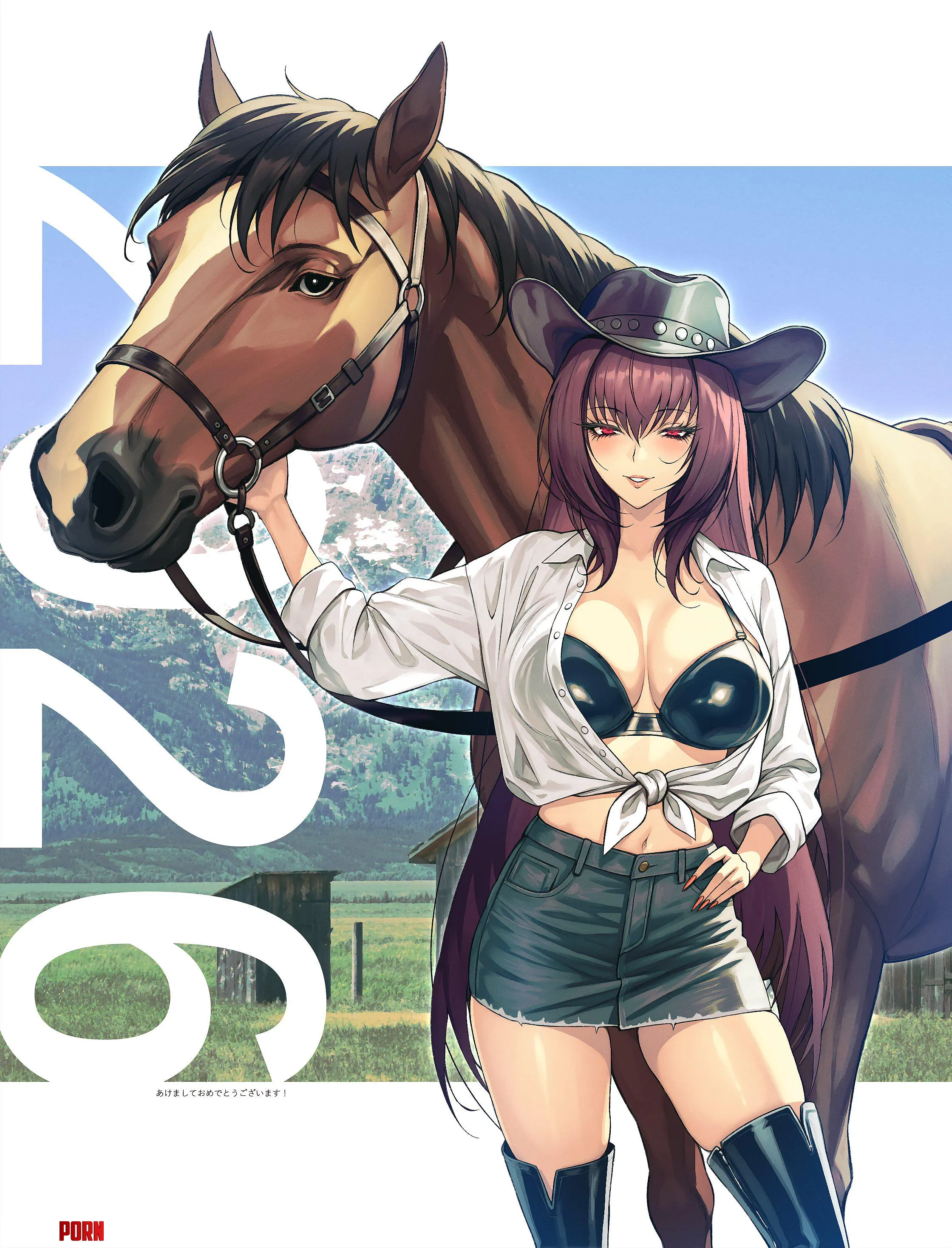 Cowgirl Scathach [Fate/GO] by WoolsonDaSheep