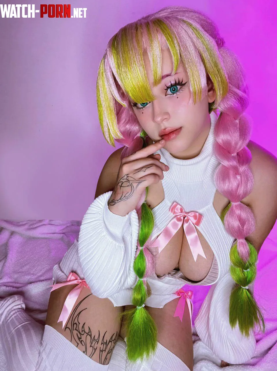 Mitsuri Kanroji from demon slayer by Yuki by TaffyPeep