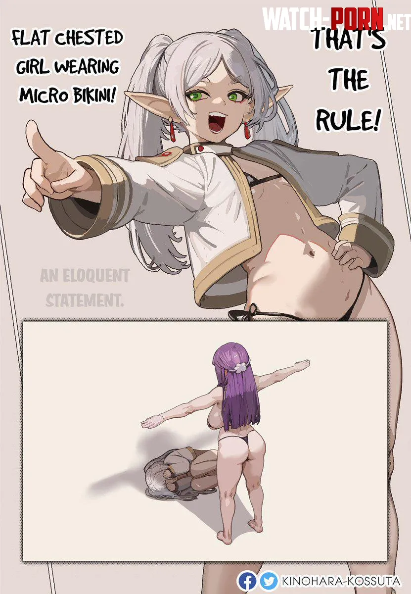 Frieren tells the rule. Fern doesn’t care (Kinohara) [Frieren] by CottonPrincessHeart