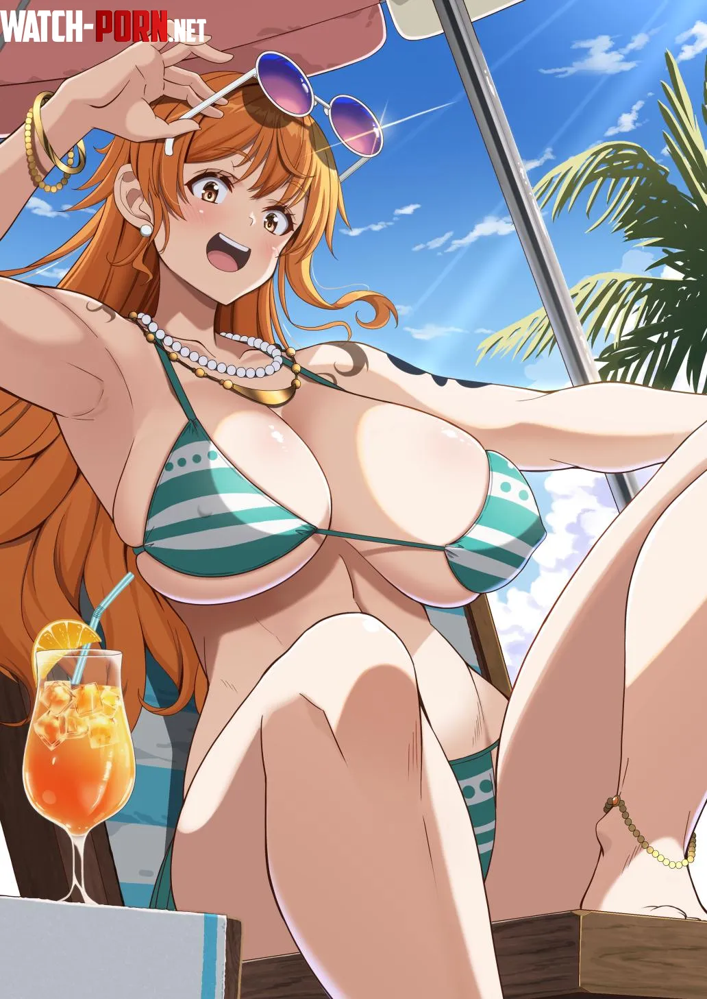 Nami's Relaxation Time [One Piece] by A_MASSIVE_PERVERT