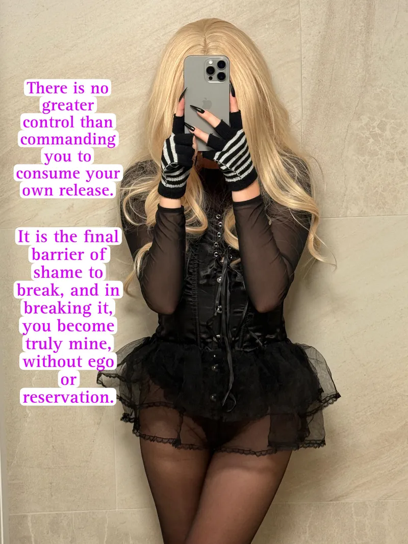 Thumbnail Commanding Desires: 'Cum then swallow on my command' in CEIcaptions