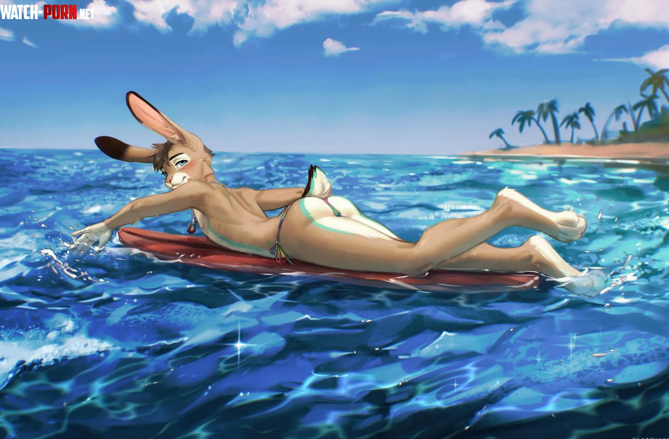 Paddling out [M](Flaich) by Qumurdetyi