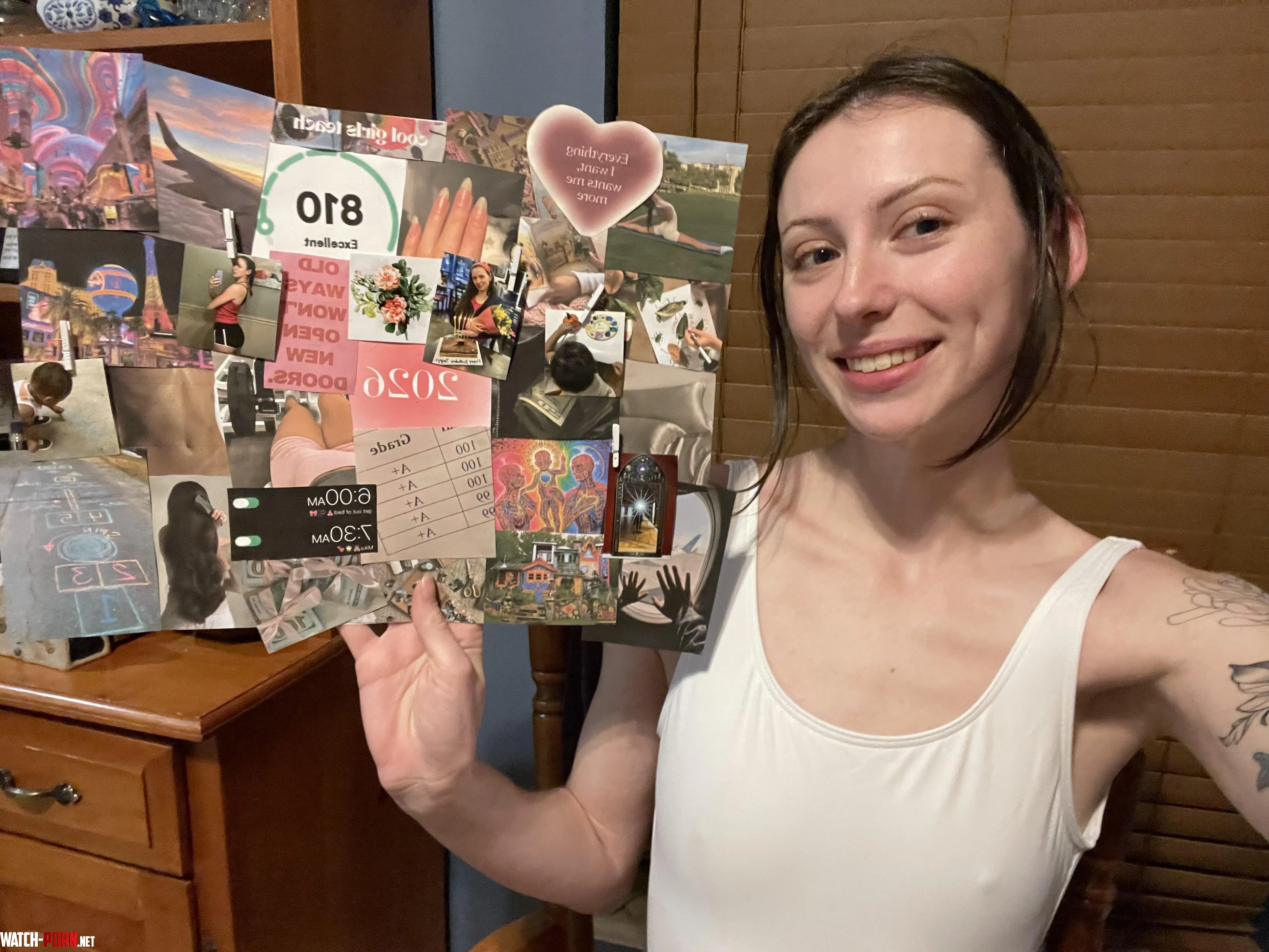 I made a vision board for the new year! by franticpanicx