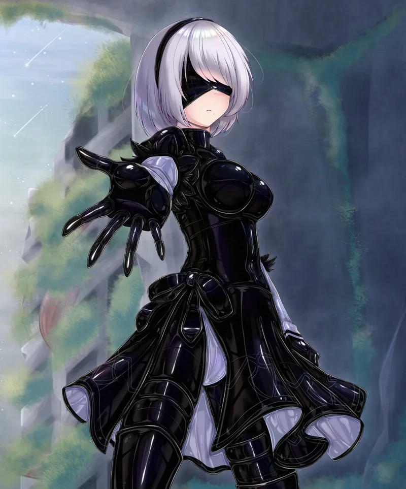Thumbnail Experience the Futuristic Style of 2B from Nier Automata