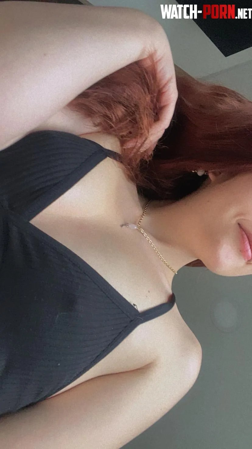 Poking through my favorite black top by Venuss_08