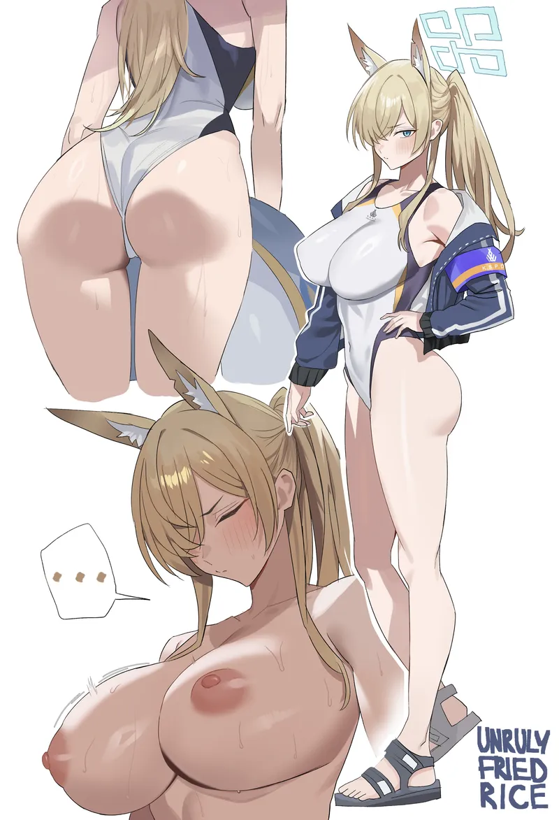 Thumbnail Dive into Blue Archive with Swimsuit Kanna by llamanatee