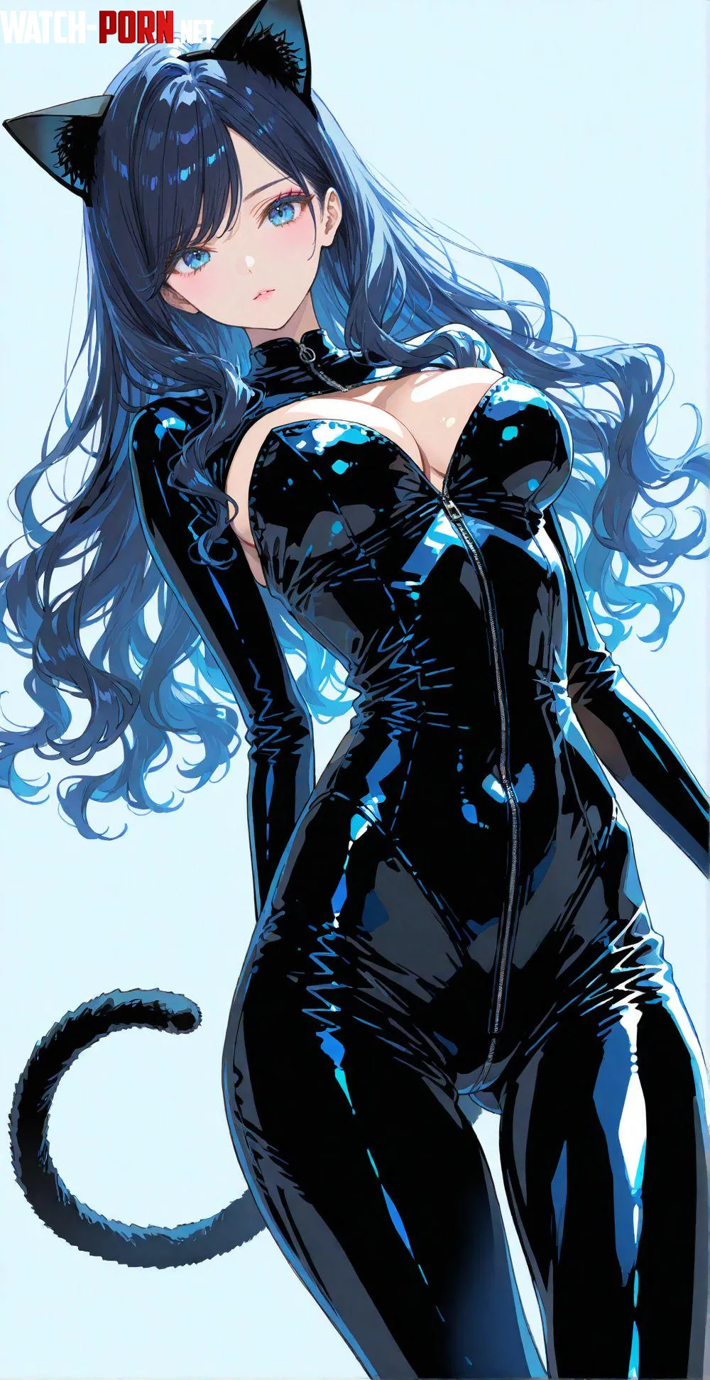 Black Catsuit by WoolsonDaSheep