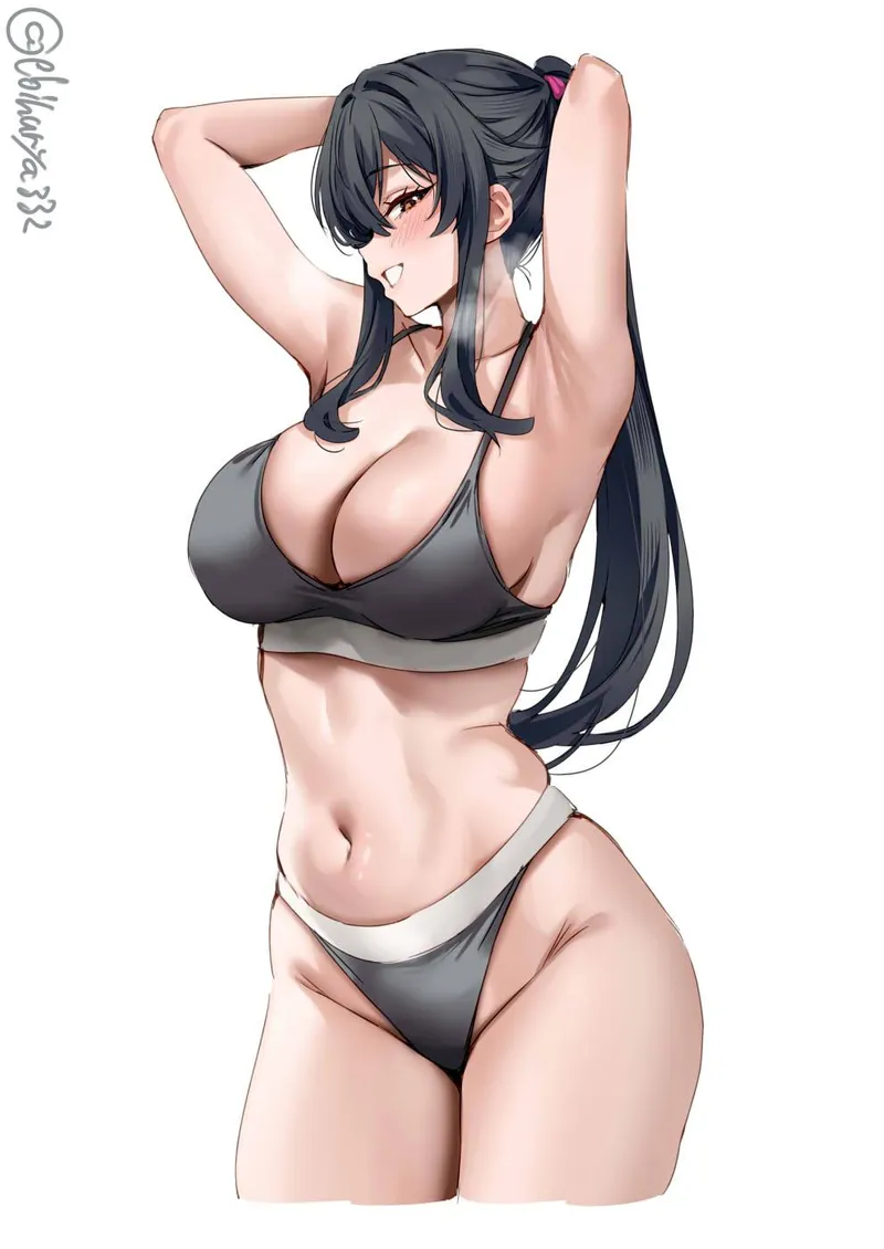 Thumbnail Sports Bra/Panties Yahagi in KanColle by llamanatee