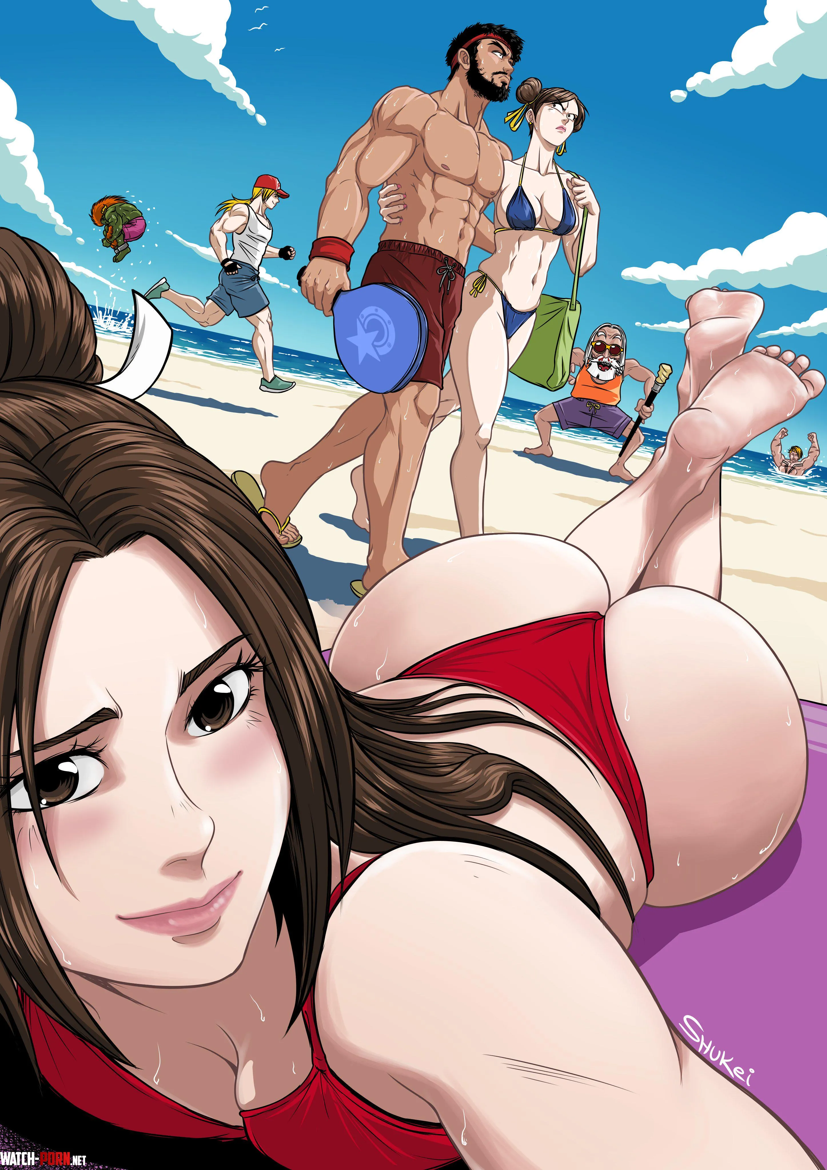 Mai at the Beach (Shukeiart) by Ricelleiresta