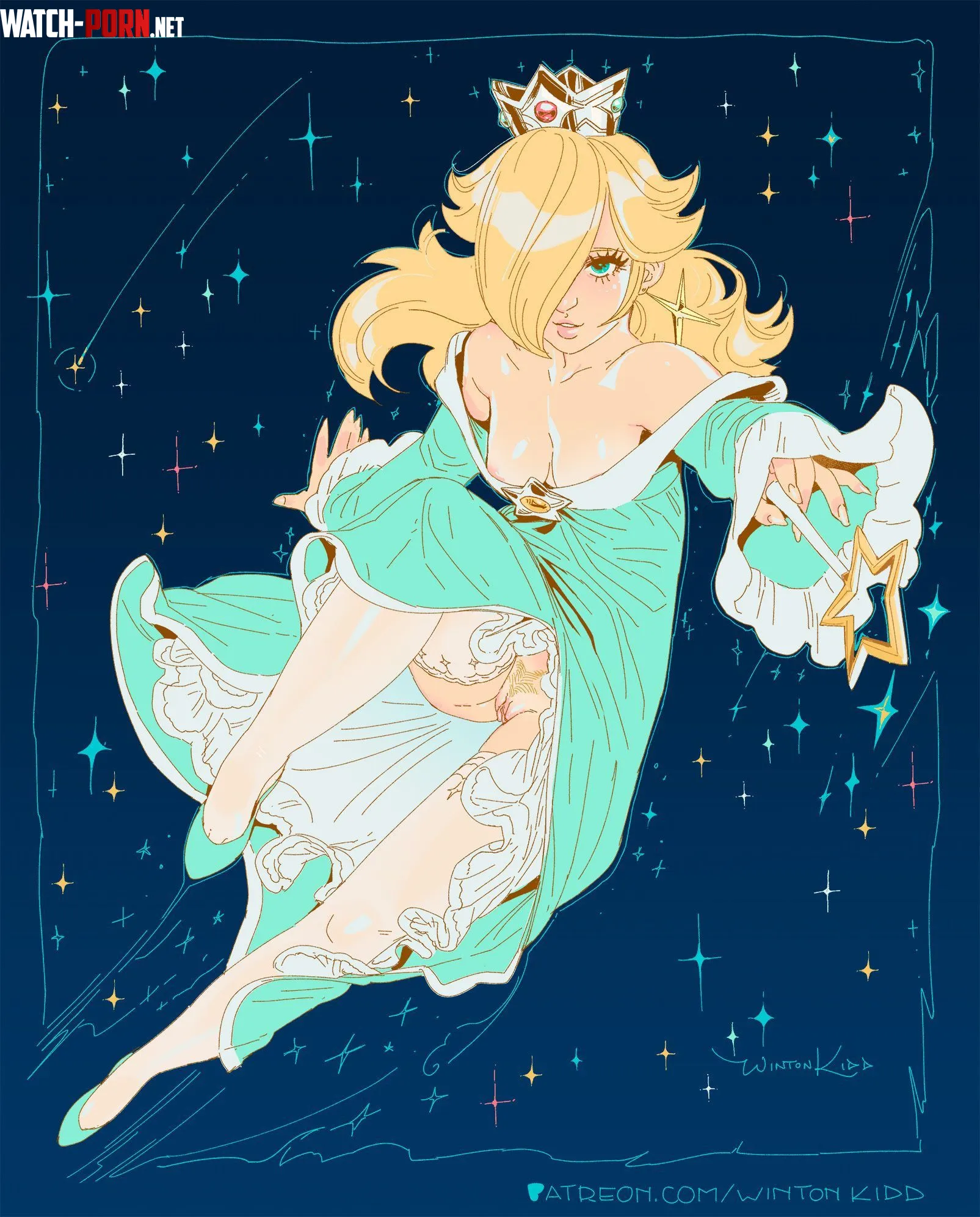 Rosalina Upskirt (WintonKidd) by darnnaggit