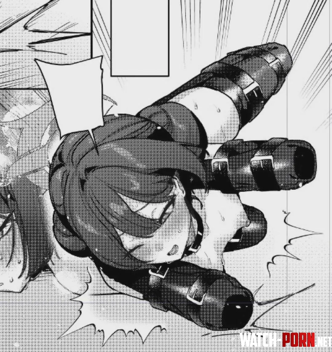 LF Mono Source: 1girl, all fours, bdsm, belts, bitchsuit, black hair, blank speech bubble, bondage, collar, double bun, hair between eyes, halo, kisaki (blue archive), one eye closed, open mouth, pet play, short hair, small breasts, sweat, sweat drops by HentaiSource_Archive