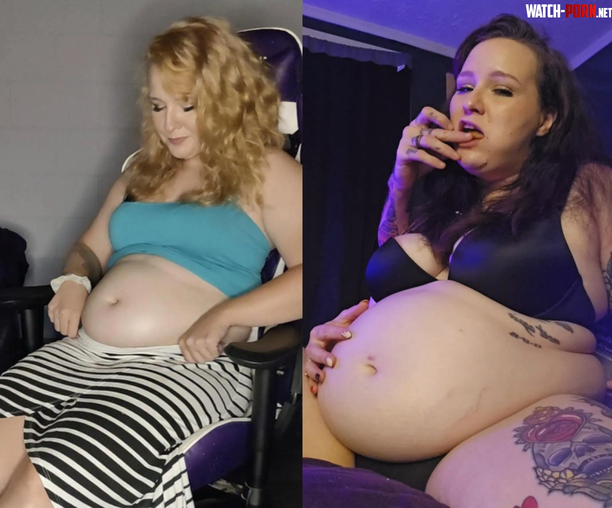 When I first started gaining vs recent. by StuffedSofie