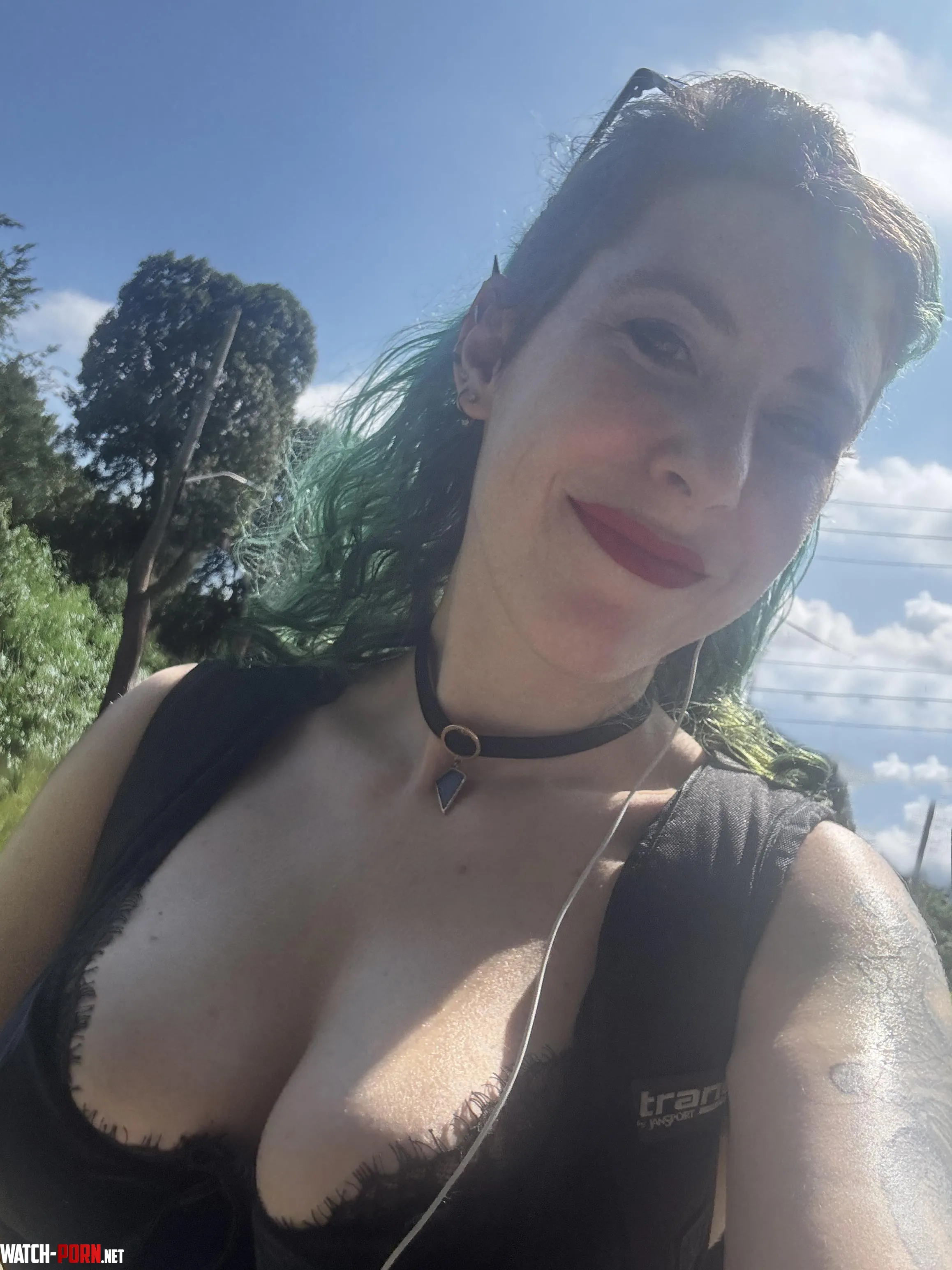 Sunny cleavage in your face by sirenskiss3