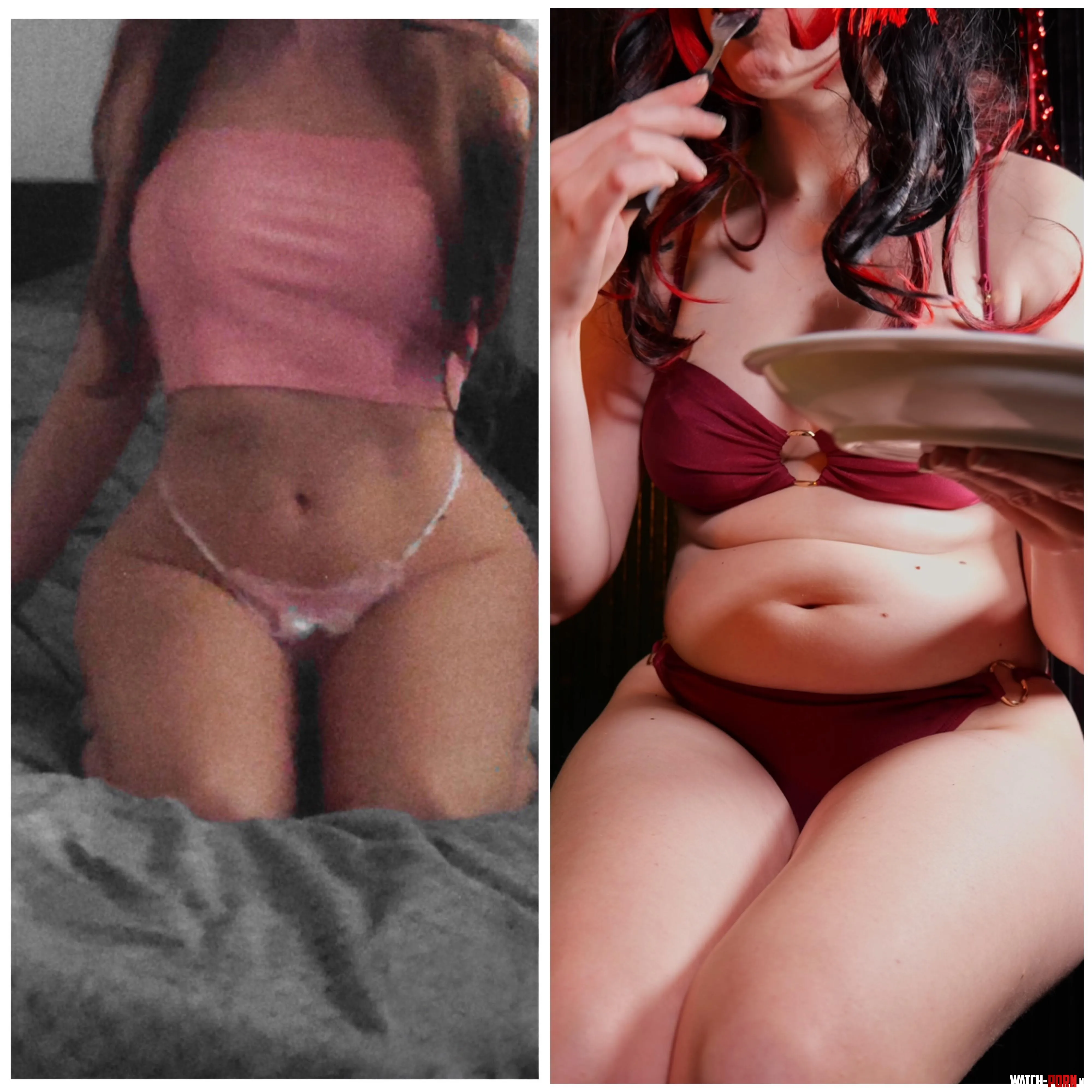 Would you date a girl who has no job and just eats all day and does nothing [Before & After] 🦊🍔 by fullbelly365