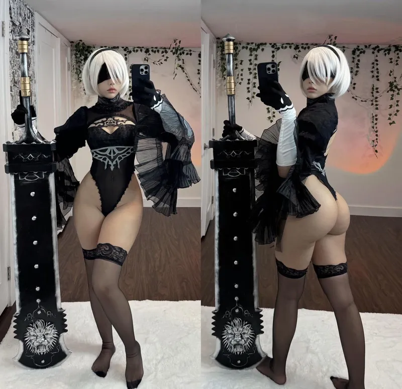 Thumbnail Mesmerizing 2B Bride Cosplay by strawbunnix