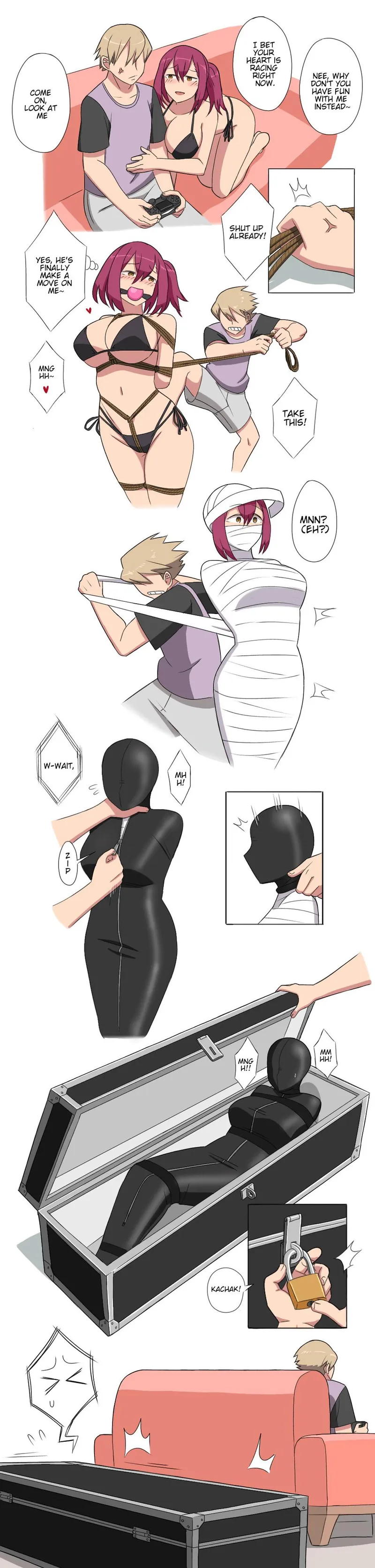 Thumbnail Timeout from an Overbearing Companion by Wabbolo | Hentai Bondage