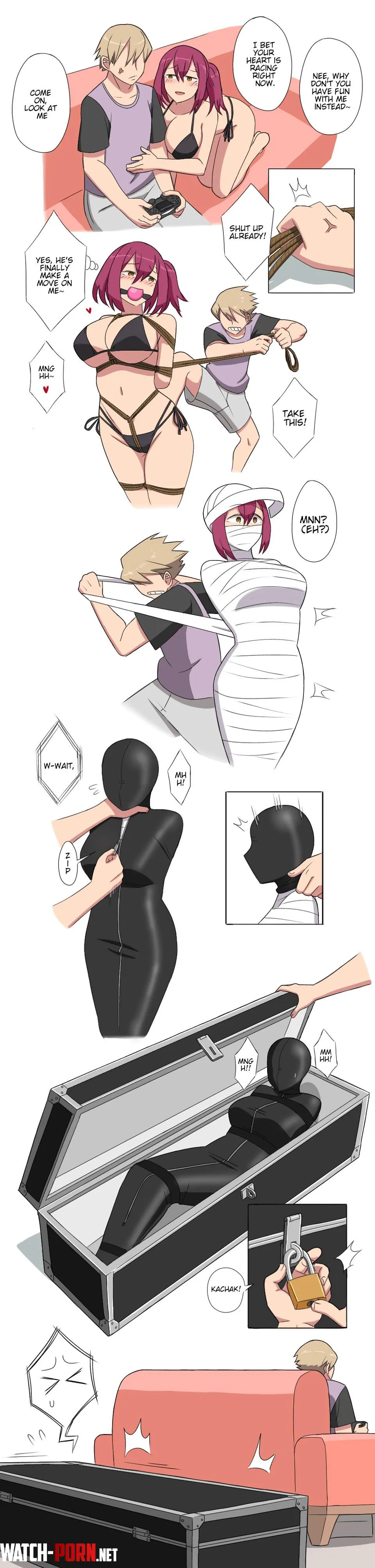 She won’t leave you alone so she needed timeout by Wabbolo