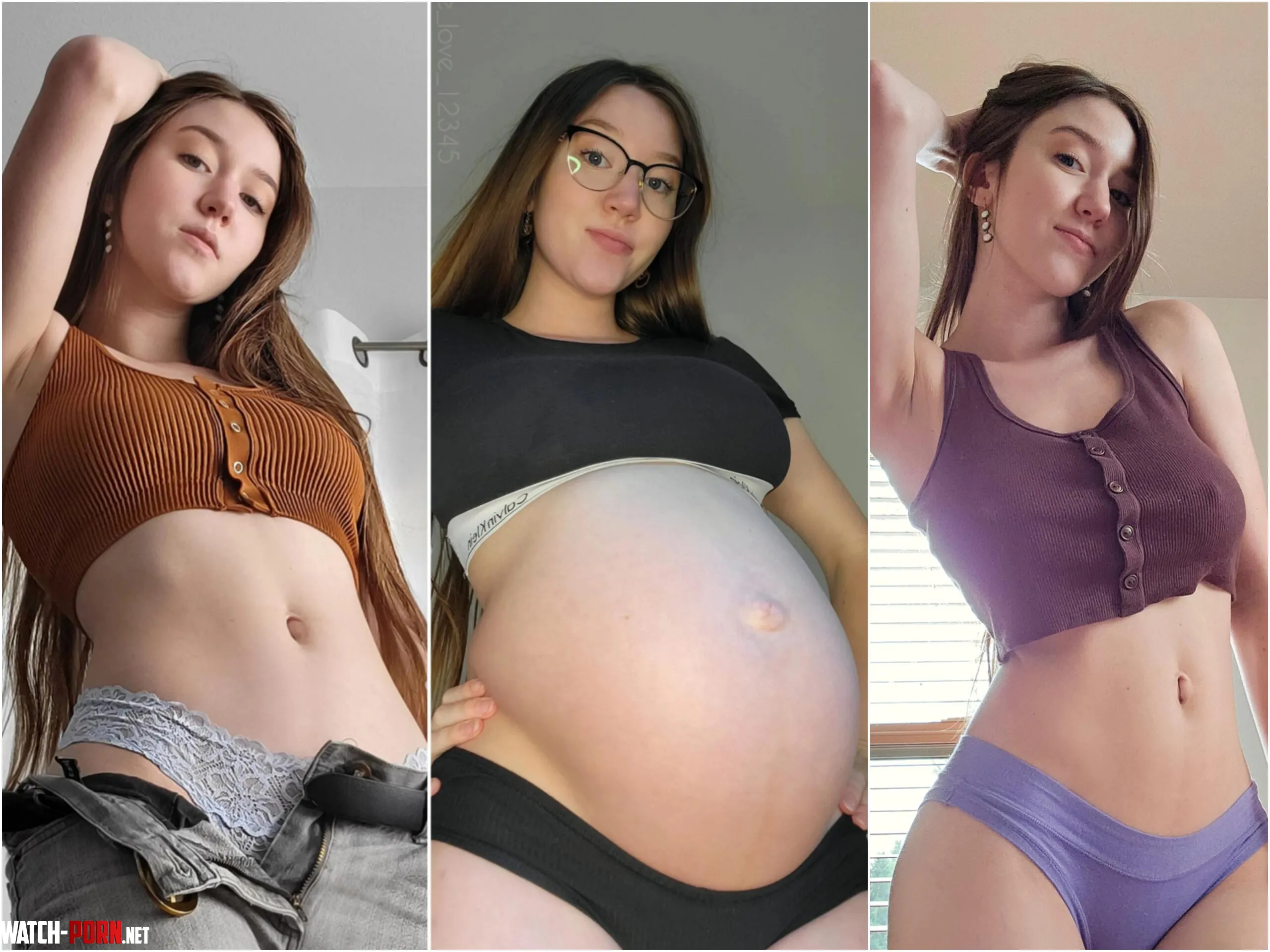 Before, during, and after my first pregnancy by jade_love_12345