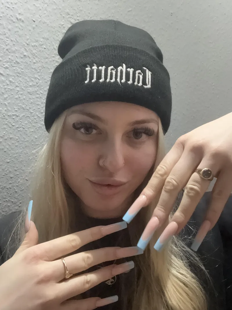 Thumbnail Trendy Baby Blue Nails 💙 | captainkatiexxx | NailFetish