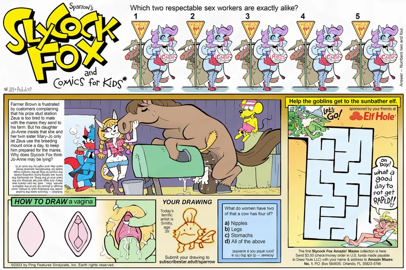Thumbnail Slycock Fox & Comics for Kids by EnigmusPrime in HentaiBeast Category