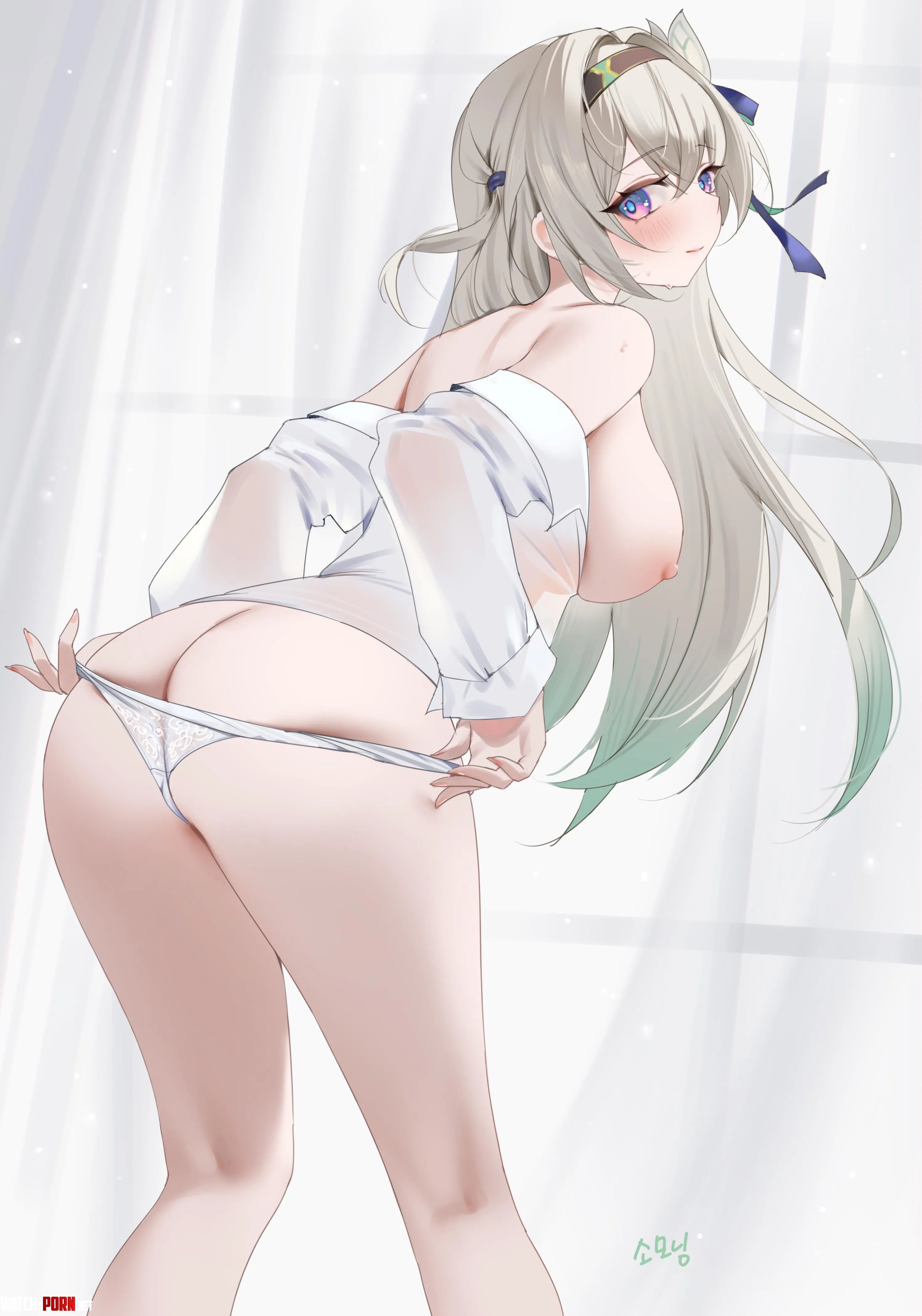 Watching Firefly undress [Honkai: Star Rail] by marxsander2016