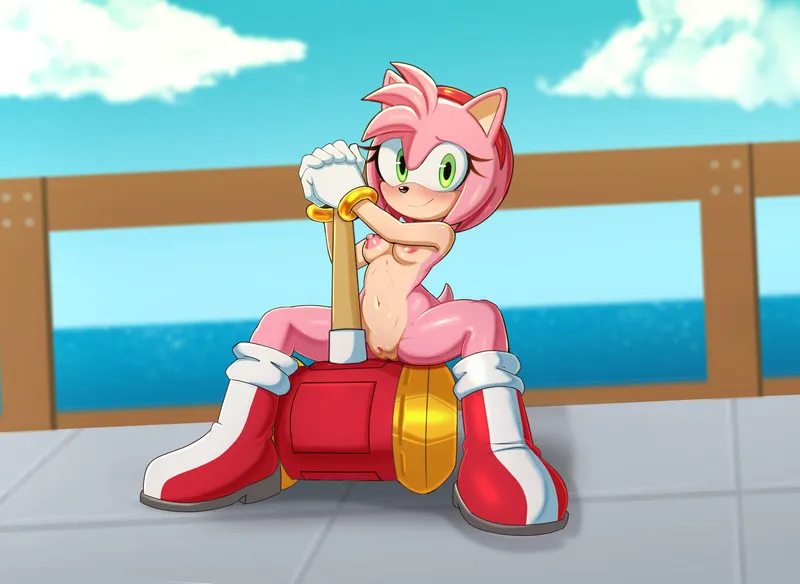 Thumbnail Amy Rose Artwork: A SonicPorn Fantasy by Minochu96