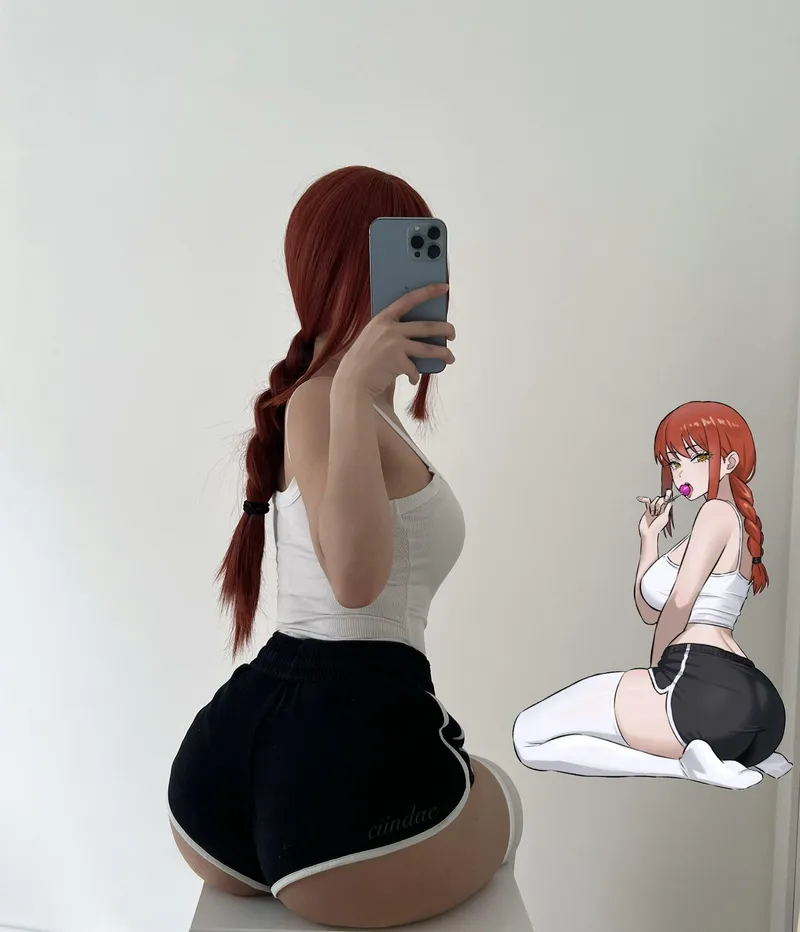 Thumbnail Captivating Casual Makima Cosplay by cindae | CosplayLewd