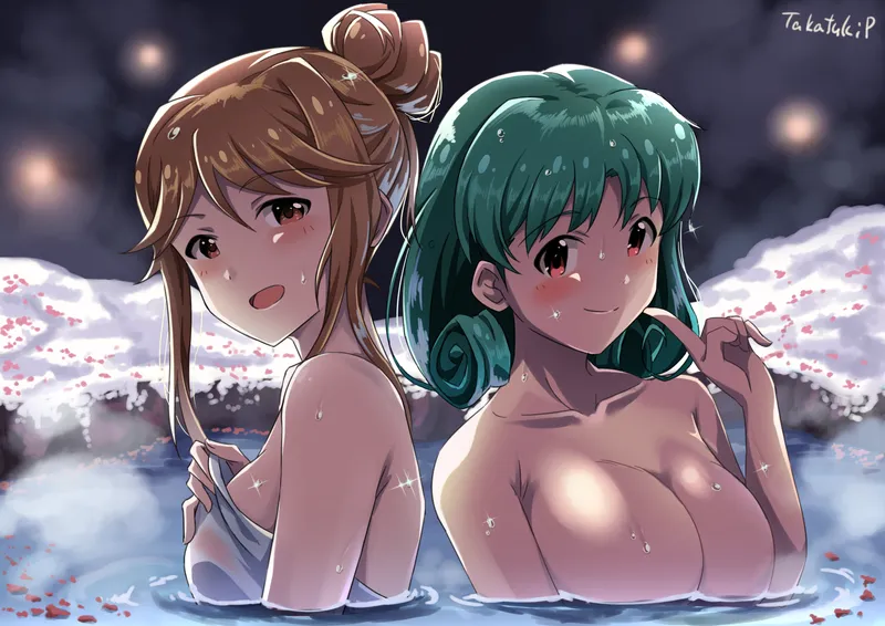 Thumbnail Idol Onsen Duo (Idolmaster) [たか月P] by NotAsterFromEvenicle | Ecchi Category