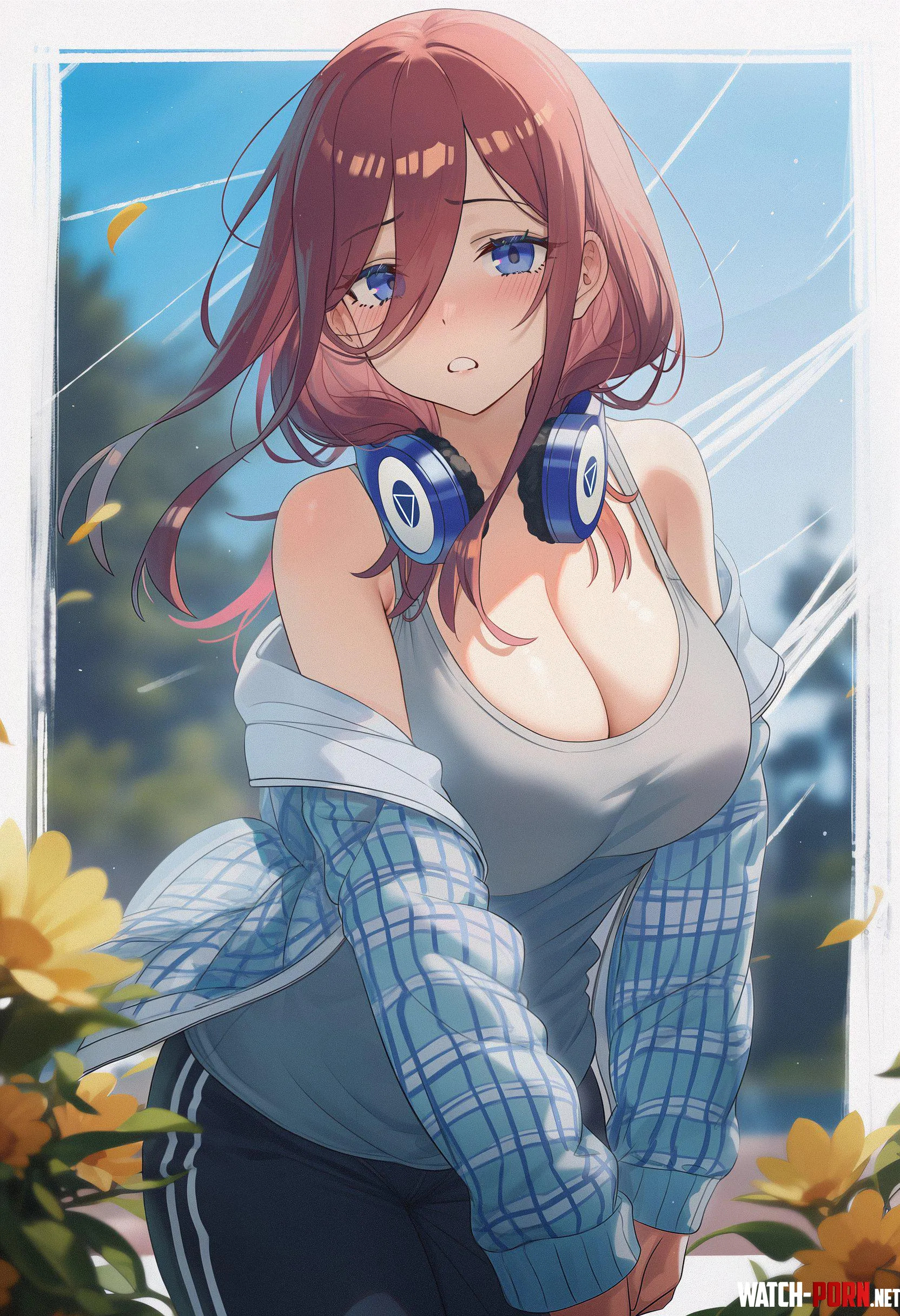 Miku Nakano [Quintessential Quintuplets] by WoolsonDaSheep