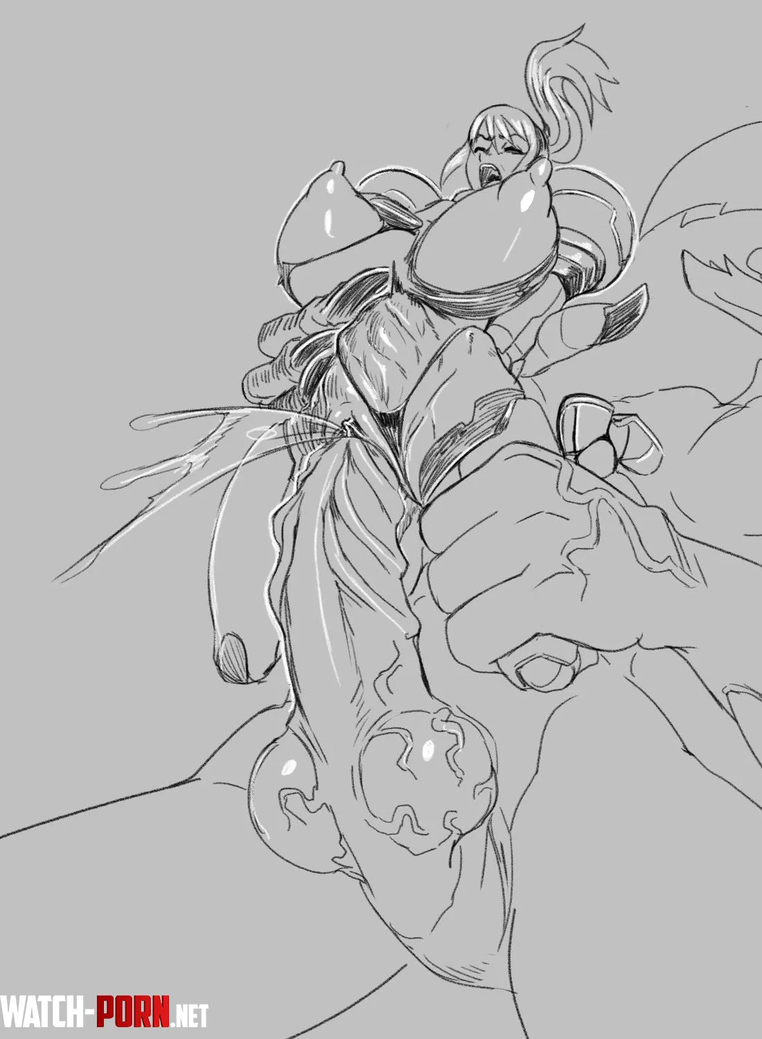 When samus armor broke and revealed what was hidden beneath, Ridley didn't waste a second (AnythingGoes)[Metroid] by beelord25